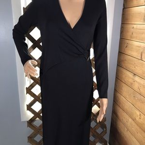 Bison brown dress with gold buckle on side